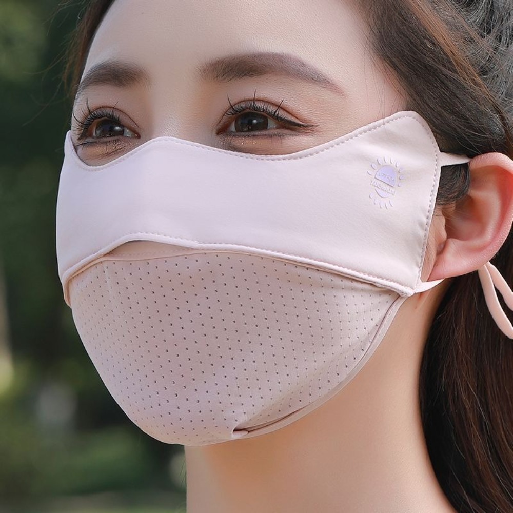 قناع جديد من الحرير الجليدي قا - مراجعة Cloth Face Mask Washable وسعره