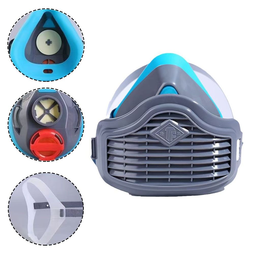 قناع وجه نصفي من السيليكون مقا - مراجعة Respirator Half Face وسعره