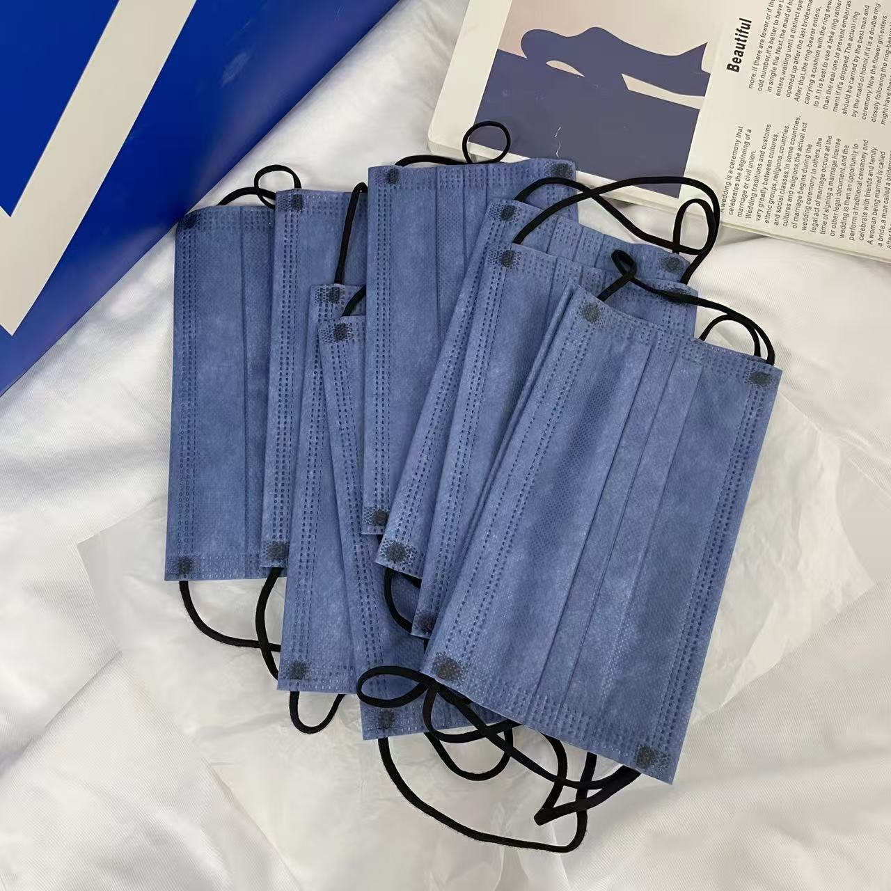 200 قطعة من أقنعة الوجه القابل - مراجعة Disposable Mask Blue وسعره