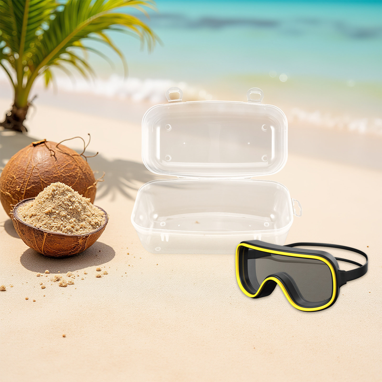 حقيبة نظارات غوص صلبة مقاومة ل - مراجعة Mask Case Hard Shell وسعره