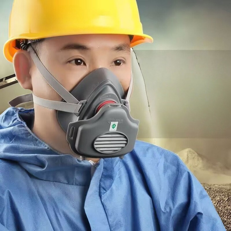 قناع مطاطي للسلامة في أعمال ال - مراجعة Respirator Half Face وسعره